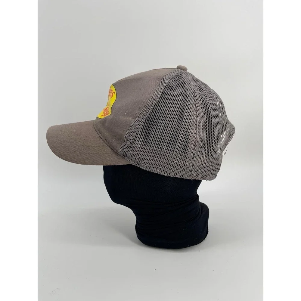 Bass Pro Shops Hat Cap Mesh Trucker Snapback Gone Fishing Hunt Men Women Gray - Picture 5 of 5